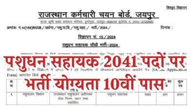 Pashupalan Vibhag Assistant 2041 Recruitments